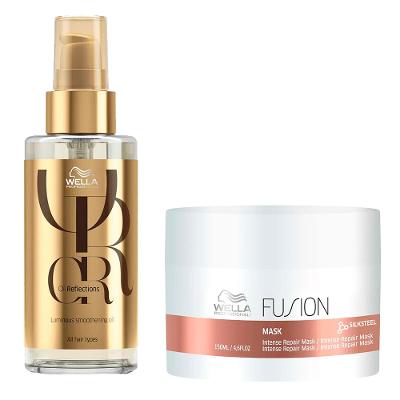 Wella Professionals Kit Máscara Fusion + Óleo Oil Reflection