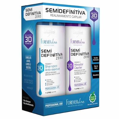 Forever Liss Semi Definitiva Kit Shampoo Antirresíduo + Ativador Capilar Semi definitivo