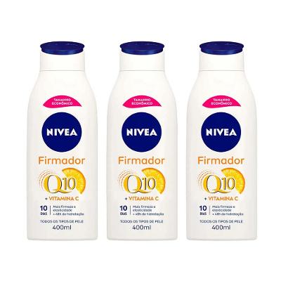 NIVEA Firmador Q10 + Vitamina C Kit com 3 unidades - Loção Hidratante