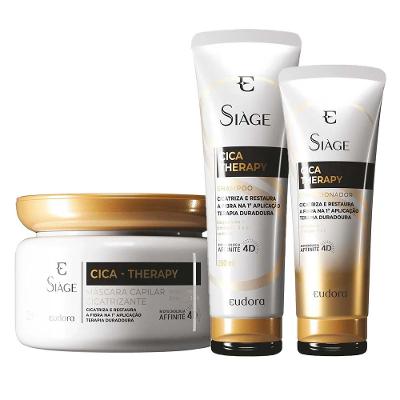 Eudora Siage Cica-Therapy Kit - Shampoo + Condicionador + Máscara