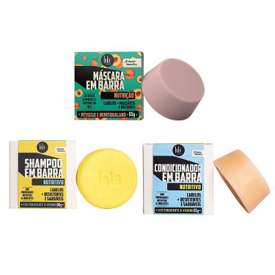 Lola Cosmetics Nutritivo Kit – Shampoo em Barra + Máscara em Barra + Condicionador em Barra