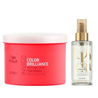 Wella Professionals Invigo Color Brilliance Kit – Máscara + Óleo Light