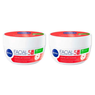 NIVEA Kit com 2 Unidades – Creme Facial Antissinais 100g