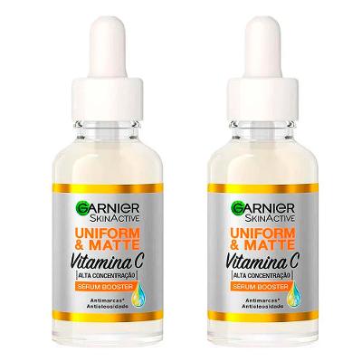 Garnier Skin Uniform & Matte Vitamina C Kit - 2 Sérum Facial Antimarcas