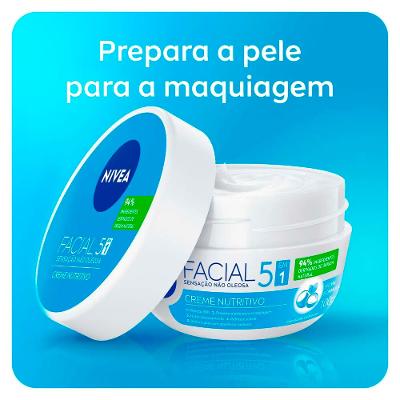 NIVEA Kit com 2 Unidades – Creme Hidratante Facial Nutritivo 100g