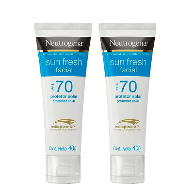 Neutrogena Protetor Solar Facial Sun Fresh FPS 70 Kit – 2 Unidades