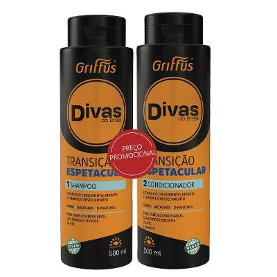 Griffus Divas do Brasil Transição Kit - Shampoo + Condicionador