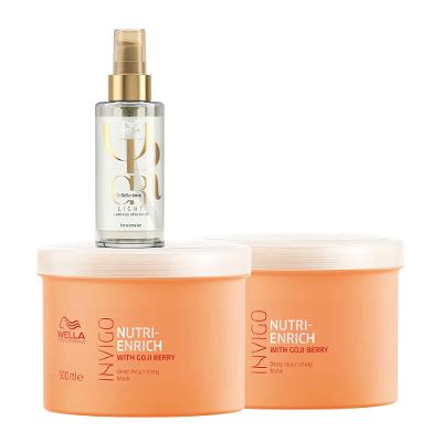 Wella Professionals Invigo Nutri-Enrich Kit – Com Duas Máscaras + Óleo Capilar Light