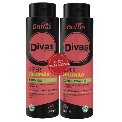Griffus Divas do Brasil Volumão Kit - Shampoo + Condicionador