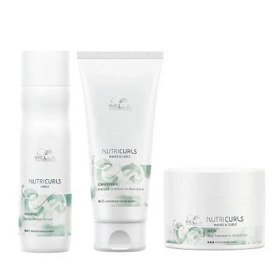 Wella Professionals NutriCurls Kit – Shampoo + Condicionador + Máscara