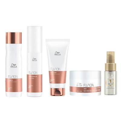 Wella Professionals Fusion Kit – Shampoo + Condicionador + Máscara + Amino Refiller + Óleo
