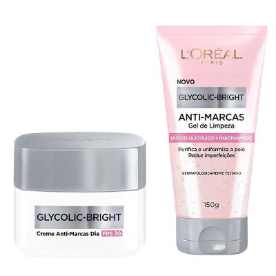 L'Oréal Paris Glycolic Bright Kit – Gel de Limpeza + Gel Creme Dia