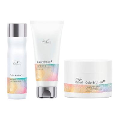 Wella Color Motion Kit – Shampoo + Condicionador + Máscara