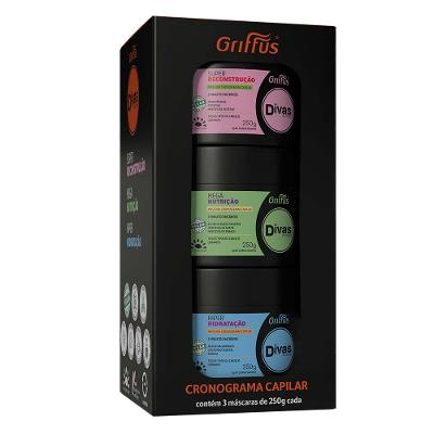 Griffus Cronograma Capilar Divas do Brasil Kit - Com Três Máscaras