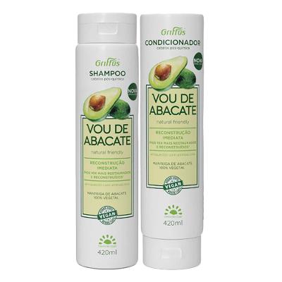 Griffus Vou de Abacate Kit - Shampoo + Condicionador