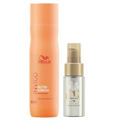 Wella Professionals Invigo Nutri-Enrich Kit – Shampoo + Óleo Capilar Light