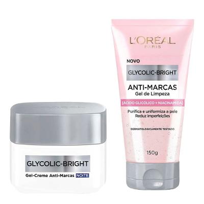 L'Oréal Paris Glycolic Bright Kit – Gel de Limpeza + Gel Creme