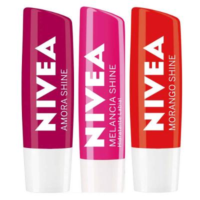 NIVEA Hidratante Labial Shine Kit – Amora + Morango + Melancia