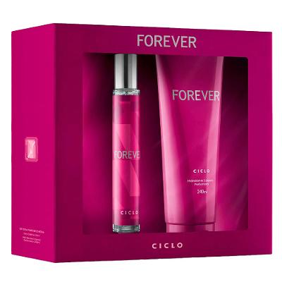 Ciclo Fragrance Estojo Forever Kit Hidratante Deo Colonia Feminina