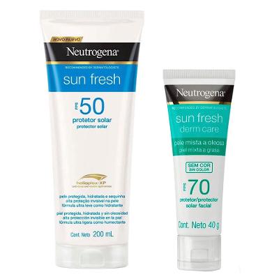 Neutrogena Sun Fresh Kit com 2x Protetores Solares