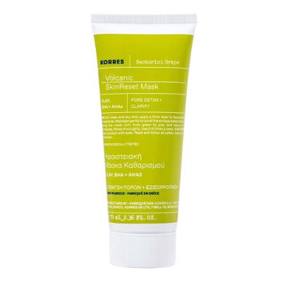 Máscara Facial Renovadora com Extratos Vulcânicos Korres Santorini Grape