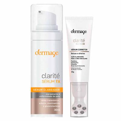 Dermage Clarité Kit - Sérum Clareador para olhos + Sérum Clareador de Marcas para Rejuvenescimento Facial