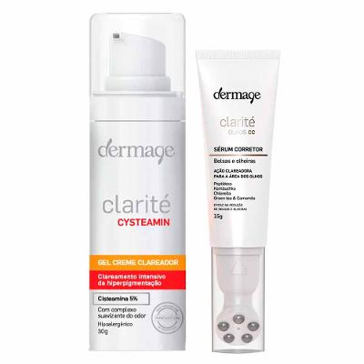 Dermage Clarité Kit - Gel Creme Clareador + Sérum Clareador para Olhos para Combater Marcas