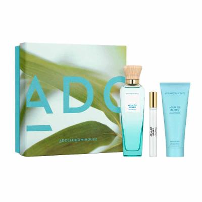 Adolfo Dominguez Aguafresca Bambú Perfume Feminino EDT Coffret Creme corporal TS