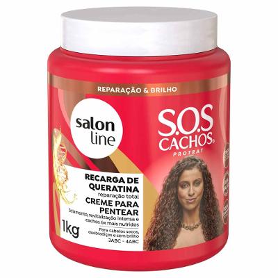 Salon Line Recarga de Queratina Reparaçaõ Total Creme de Pentear