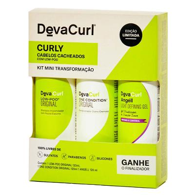 Deva Curl Low Poo Kit - Shampoo + Condicionador + Gel