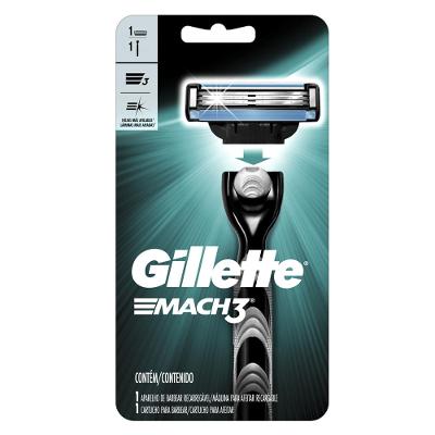 Aparelho de Barbear Gillette Mach3 + 1 Carga