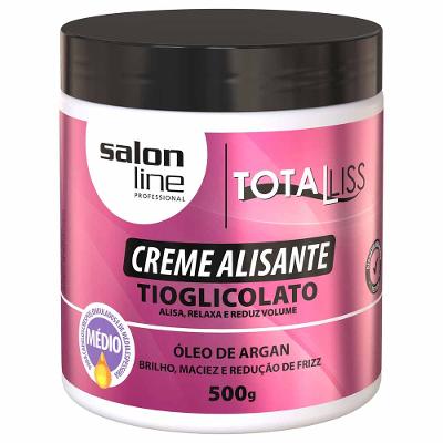 Salon Line Argan Oil Médio Creme Alisante