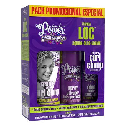 Soul Power Técnica Loc Kit - Creme Para Pentear + Óleo Capilar + Gelatina
