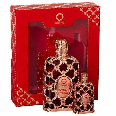 Coffret Orientica Giftset Amber Rouge Kit Perfume Árabe Unissex EDP Travel Size