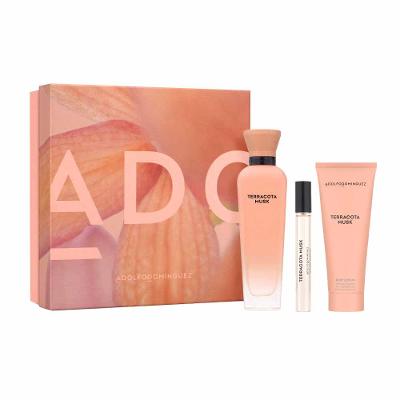 Adolfo Dominguez Terracota Musk Perfume Feminino EDP Coffret Creme corporal TS