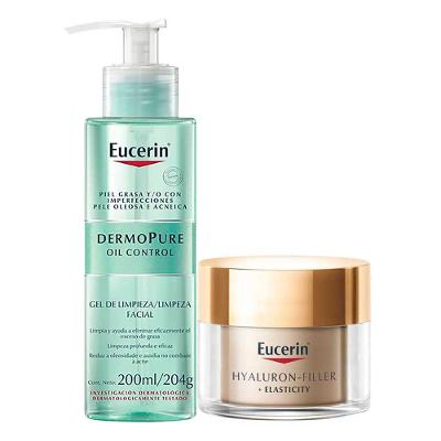 Eucerin Kit - Gel de Limpeza Facial + Creme Anti-Rugas