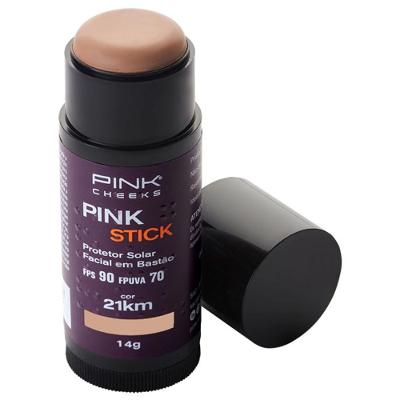 Protetor Solar Facial Com Cor Pink Stick FPS90