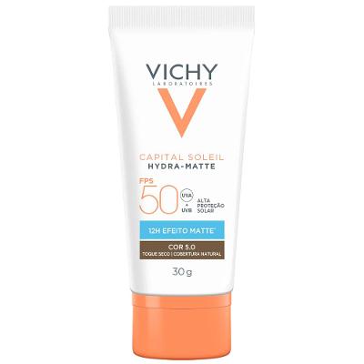 Protetor Solar Facial com Cor Vichy Hydra-Matte FPS50
