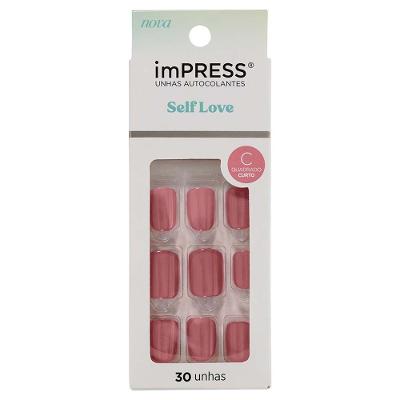 Unhas Postiças Autocolantes imPress Self Love - Curta