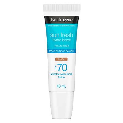 Protetor Solar com Cor Neutrogena - Sun Fresh Hydro Boost  FPS 70