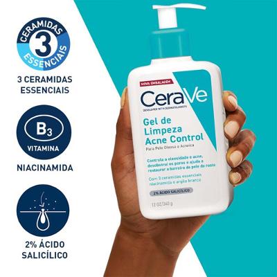 Gel de Limpeza Facial Cerave Acne Control