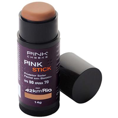 Protetor Solar Facial Com Cor Pink Stick FPS90