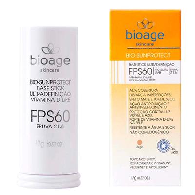 Protetor Solar Facial Stick Bioage Bio Sunprotect - FPS 60 - 17g