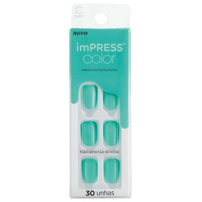 Unhas Postiças Autocolantes imPRESS Color - Curto