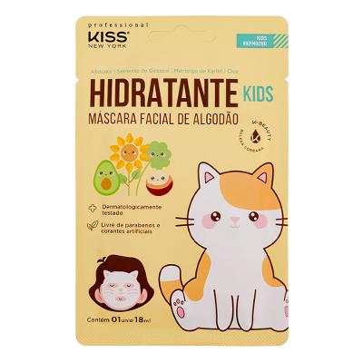 Máscara facial de algodão Kiss New York Kids