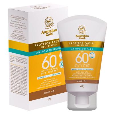 Protetor solar Facial com Cor Gel Creme Australian Gold