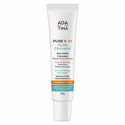 Mousse Facial Anti-Idade Ada Tina Pure C 20 Hyalo Clareador