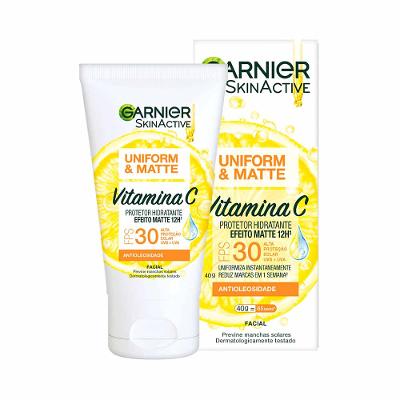 Protetor Solar Facial Hidratante Garnier Uniform & Matte Vitamina C FPS30