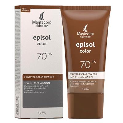 Episol Color Mantecorp Skincare - Protetor Solar com Cor FPS70