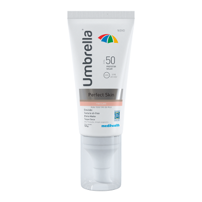 Fotoprotetor Facial com Cor Umbrella Perfect Skin FPS50